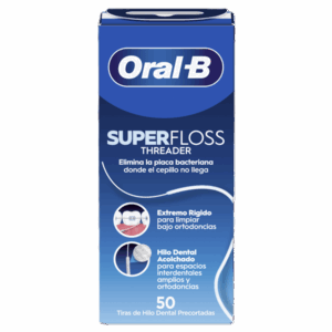 ORAL-B SUPERFLOSS SEDA DENTAL MENTA 50 UNIDADES