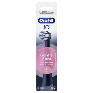 CEPILLO DENTAL ELECTRICO RECAMBIO ORAL-B REC IO GENTLE CARE 2 CABEZALES COLOR NEGRO