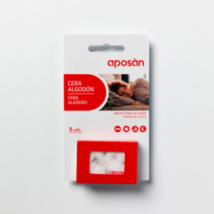TAPONES OIDOS CERA ALGODON APOSAN 8 UNIDADES