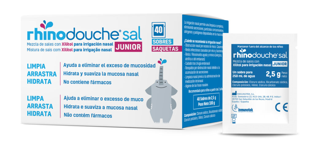 RHINODOUCHE SAL JUNIOR 40 SOBRES 2,5 G RHINODOUCHE SAL JUNIOR 40 SOBRES 2,5 G