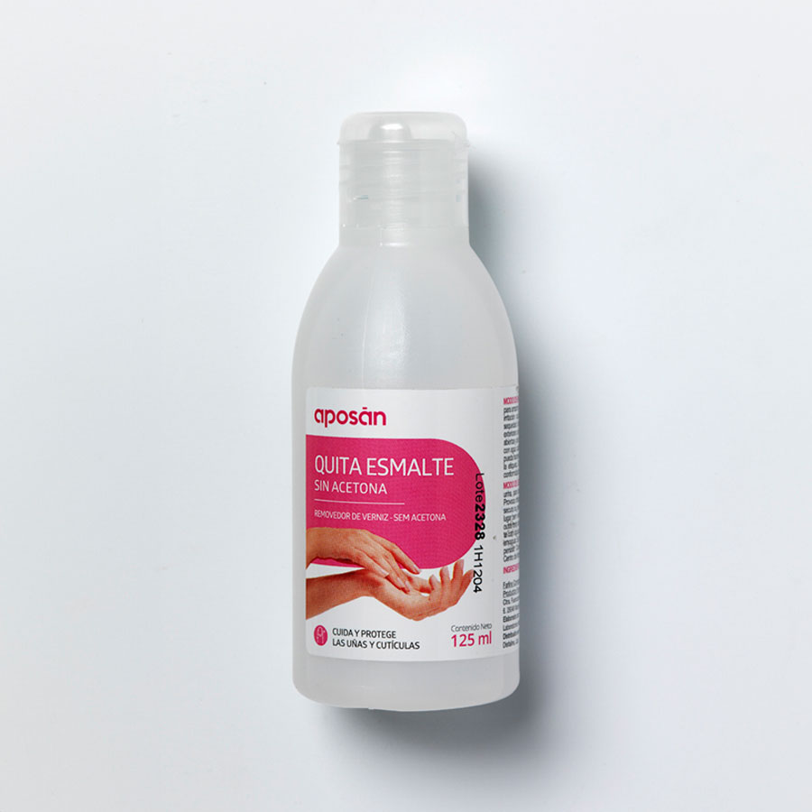 APOSAN QUITAESMALTE SIN ACETONA 1 ENVASE 125 ML