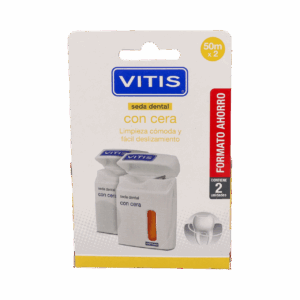 VITIS SEDA DENTAL CON CERA 50 M 2 UNIDADES DUPLO