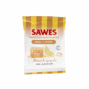 SUAWELL PASTILLAS SUAVIZANTES SIN AZUCAR 1 BOLSA 50 G SABOR MIEL CON LIMON