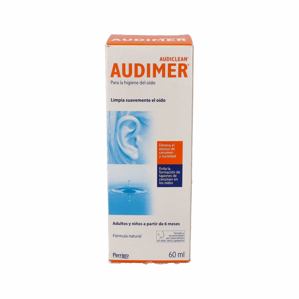 AUDIMER AUDICLEAN SOLUCION LIMPIEZA DE OIDOS 1 ENVASE 60 ML AUDIMER AUDICLEAN SOLUCION LIMPIEZA DE OIDOS 1 ENVASE 60 ML