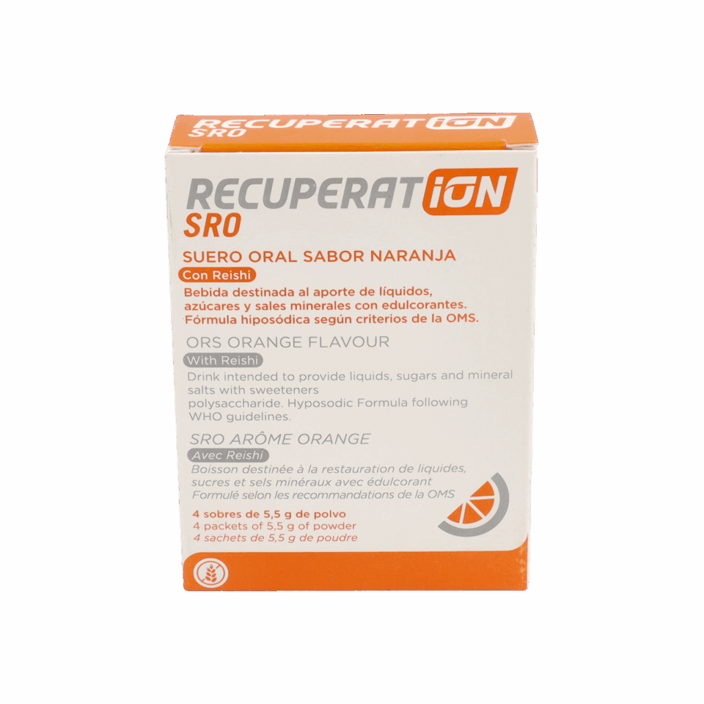 RECUPERAT-ION SUERO ORAL S.R.O. 4 SOBRES SABOR NARANJA