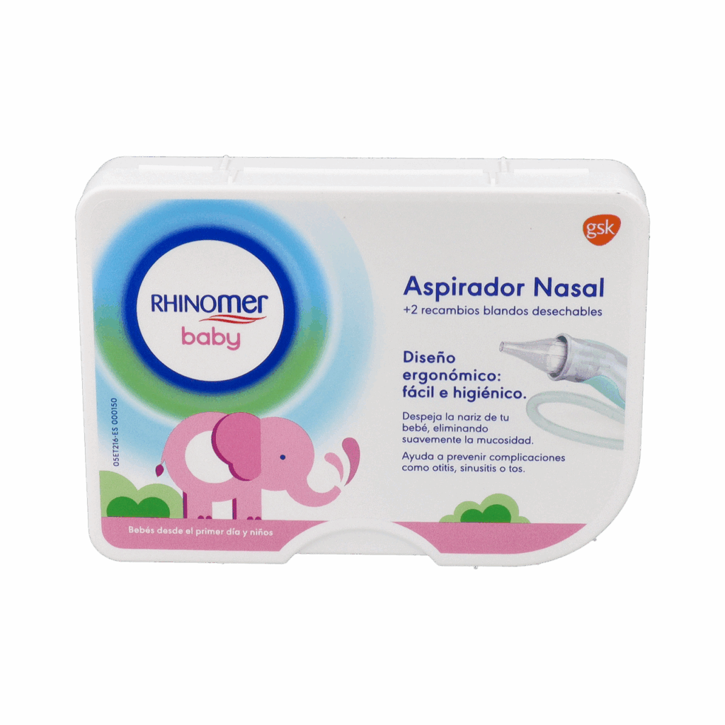 ASPIRADOR NASAL RHINOMER BABY 1 UNIDAD + 2 RECAMBIOS