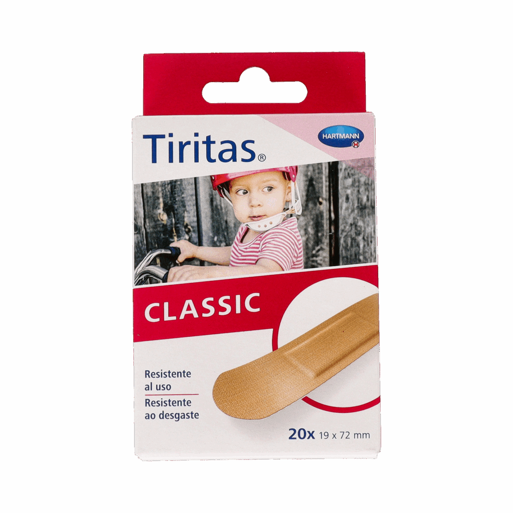 TIRITAS CLASSIC APOSITO ADHESIVO 20 UNIDADES 72 MM X 19 MM TIRITAS CLASSIC APOSITO ADHESIVO 20 UNIDADES 72 MM X 19 MM