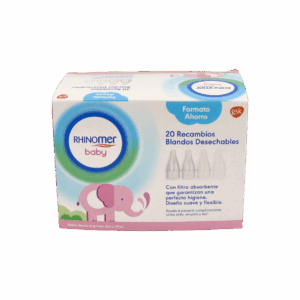 ASPIRADOR NASAL RHINOMER BABY 20 RECAMBIOS BLANDOS DESECHABLES