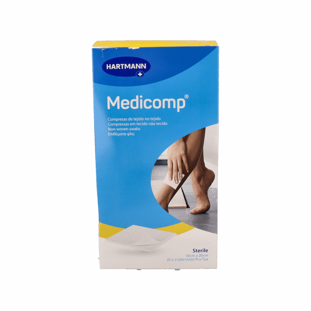 COMPRESAS DE TEJIDO NO TEJIDO ESTERILES MEDICOMP 50 UNIDADES 20 X 10 CM COMPRESAS DE TEJIDO NO TEJIDO ESTERILES MEDICOMP 50 UNIDADES 20 X 10 CM