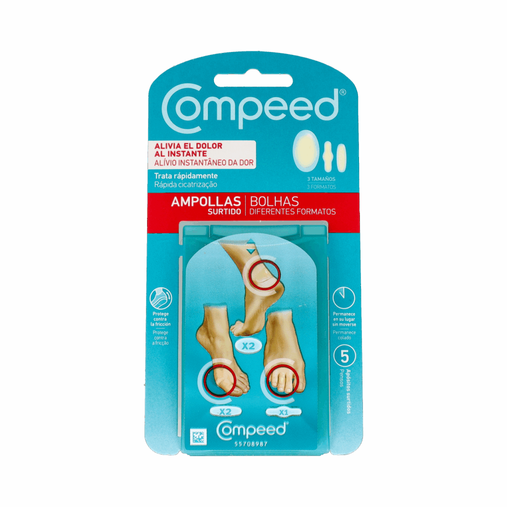 COMPEED AMPOLLAS HIDROCOLOIDE PACK MIXTO 5 UNIDADES COMPEED AMPOLLAS HIDROCOLOIDE PACK MIXTO 5 UNIDADES