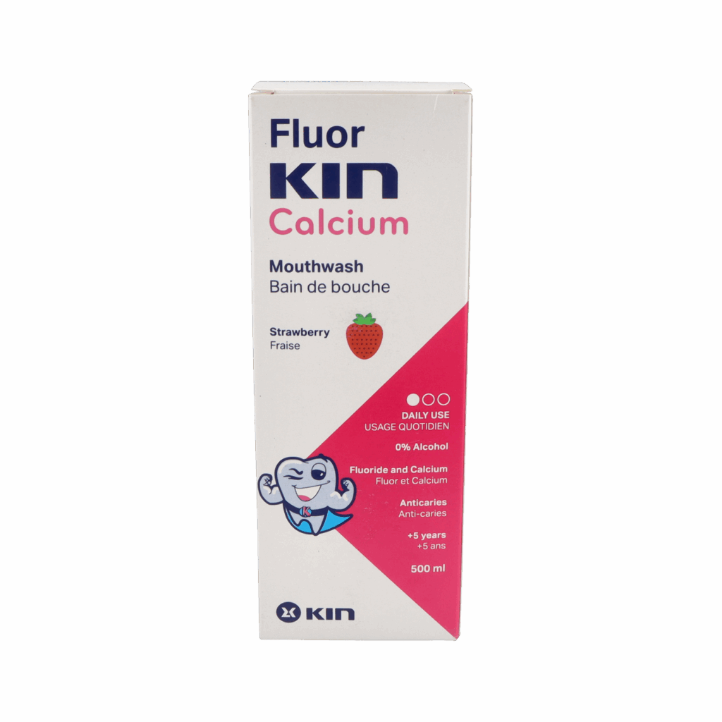 FLUOR KIN CALCIO ENJUAGUE BUCAL 1 FRASCO 500 ML SABOR FRESA FLUOR KIN CALCIO ENJUAGUE BUCAL 1 FRASCO 500 ML SABOR FRESA