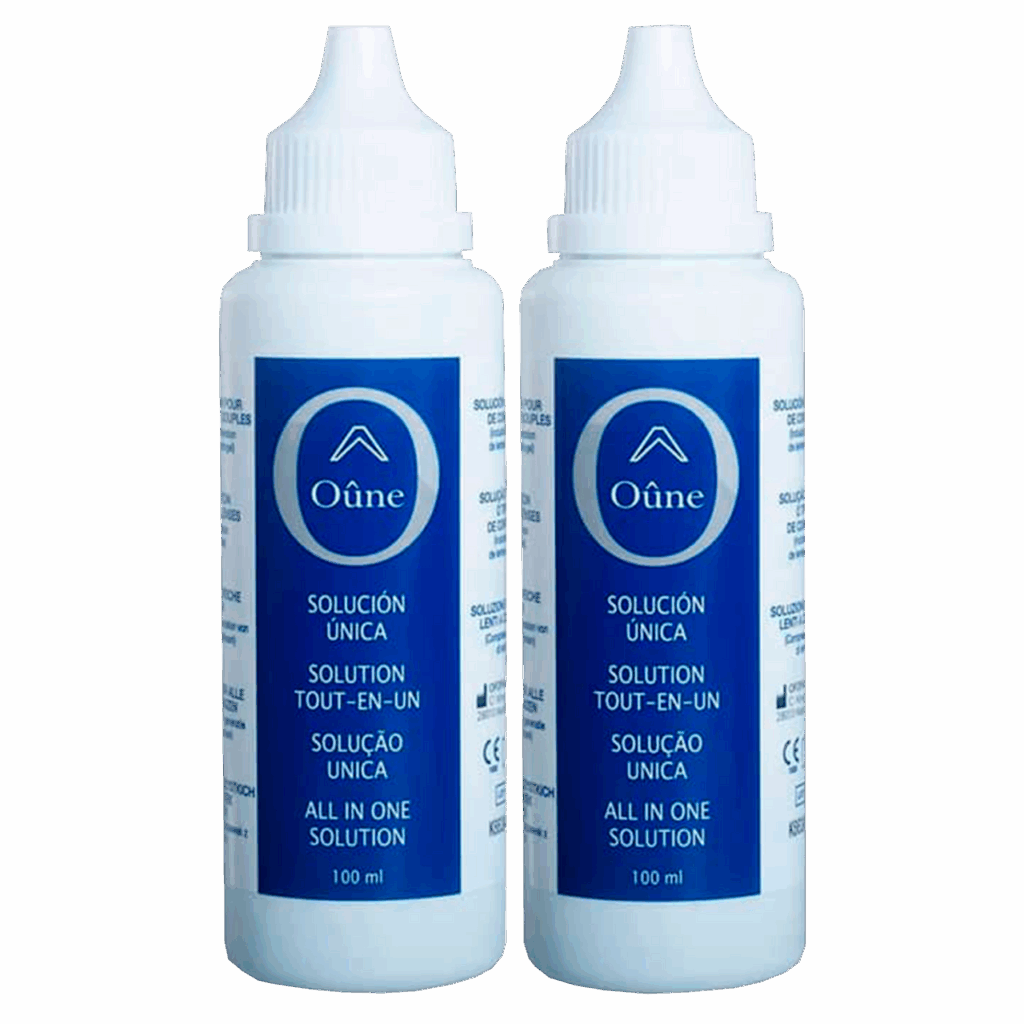 OÛNE SOLUCION UNICA LENTES DE CONTACTO BLANDAS 2 ENVASES 100 ML