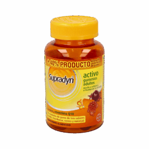 SUPRADYN ENERGY GUMMIES 70 CARAMELOS DE GOMA SABOR FRAMBUESA CEREZA Y NARANJA