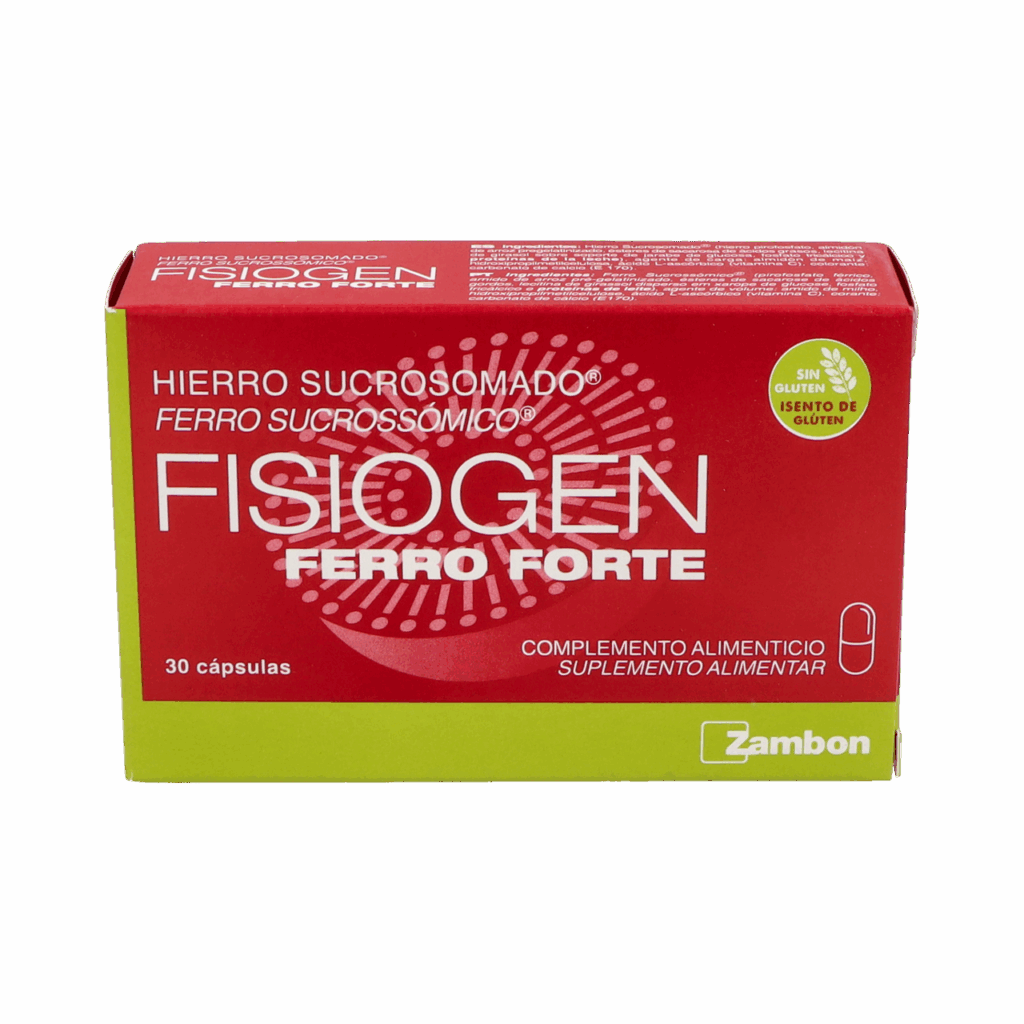 FISIOGEN FERRO FORTE 30 CAPSULAS FISIOGEN FERRO FORTE 30 CAPSULAS