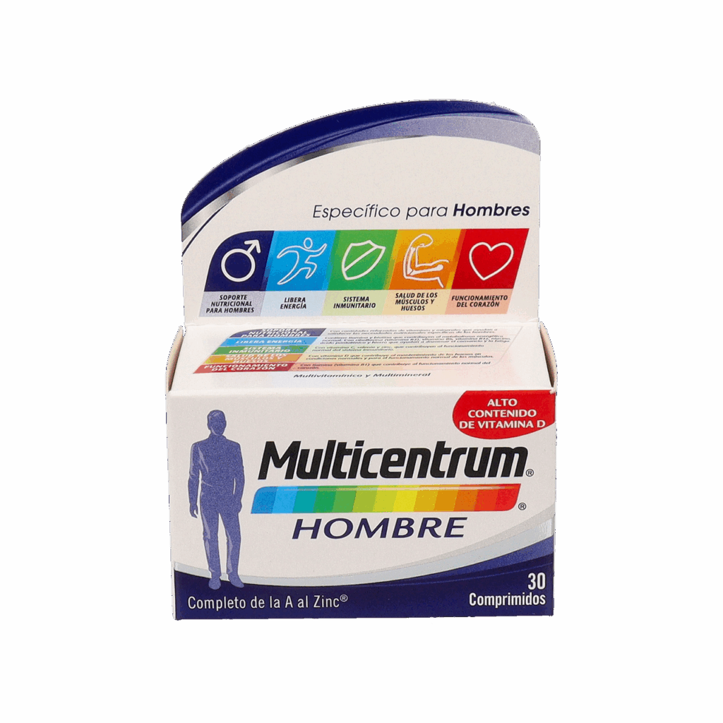 MULTICENTRUM HOMBRE 30 COMPRIMIDOS MULTICENTRUM HOMBRE 30 COMPRIMIDOS