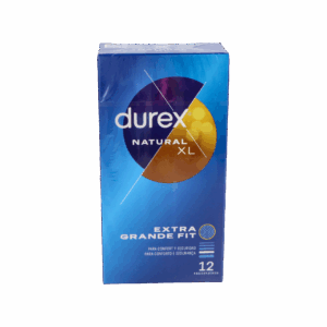 DUREX NATURAL XL PRESERVATIVOS 12 UNIDADES