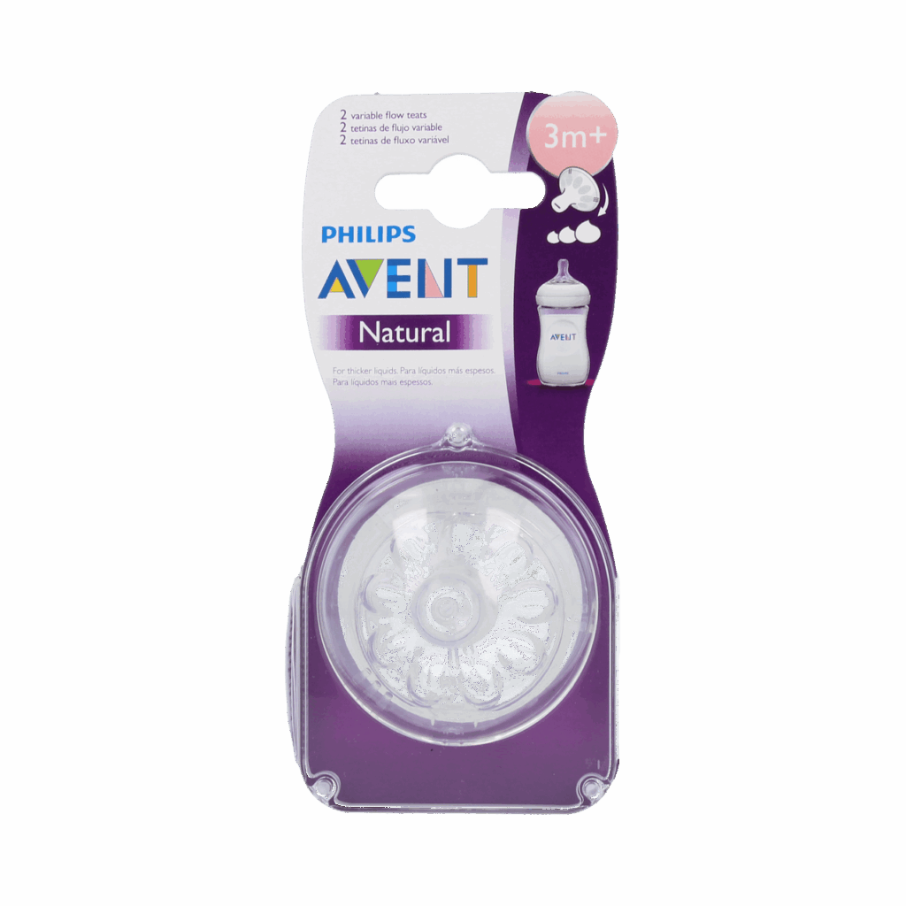 TETINA NATURAL FLUJO VARIABLE PHILIPS AVENT +3 MESES SCF 655/ 27 TETINA NATURAL FLUJO VARIABLE PHILIPS AVENT +3 MESES SCF 655/ 27