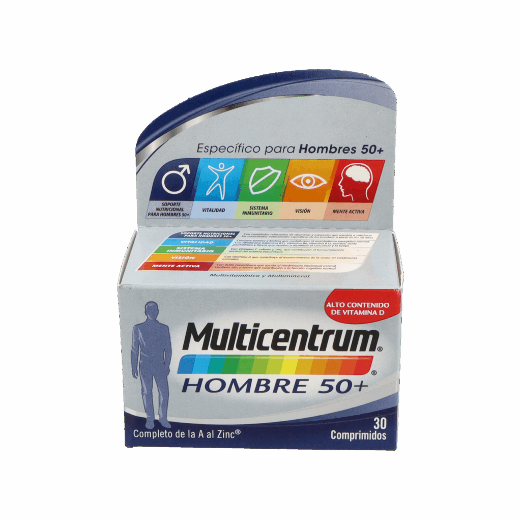 MULTICENTRUM HOMBRE 50+ 30 COMPRIMIDOS