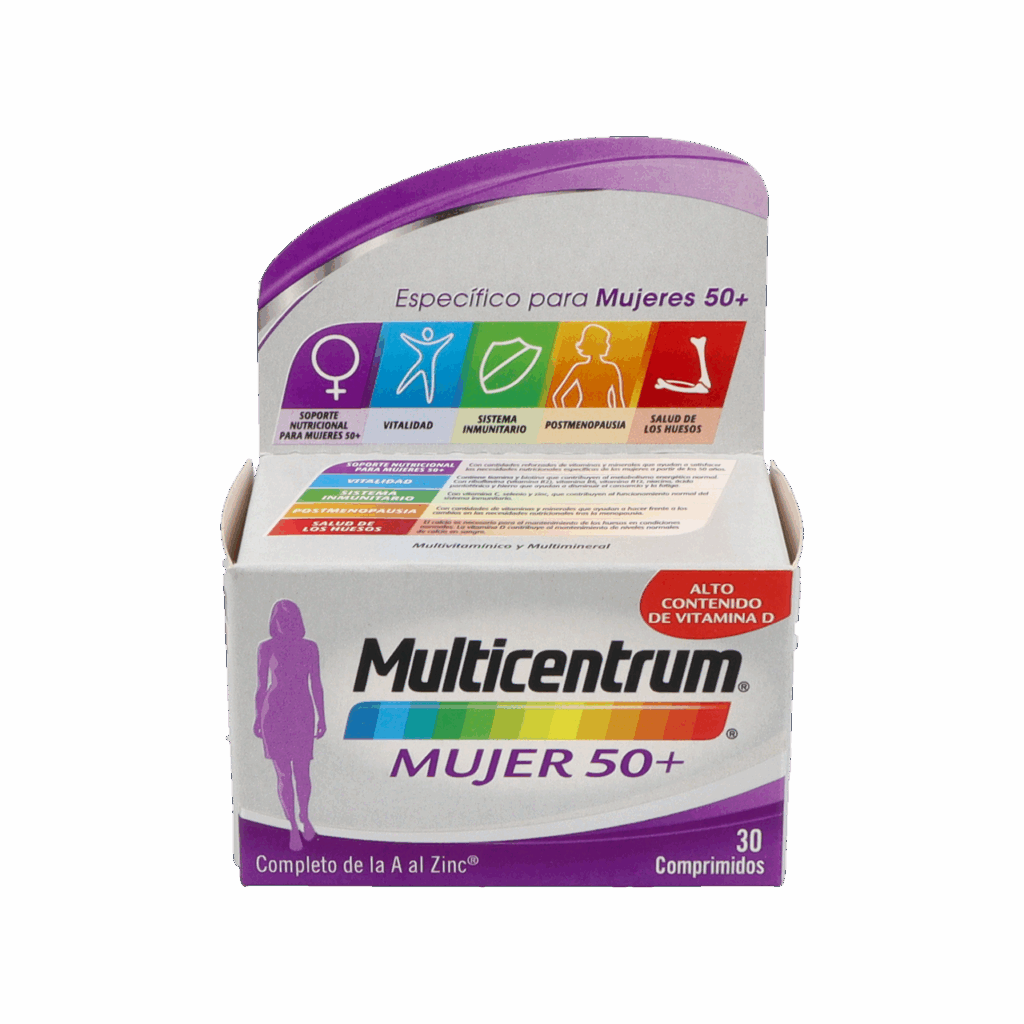 MULTICENTRUM MUJER 50+ 30 COMPRIMIDOS
