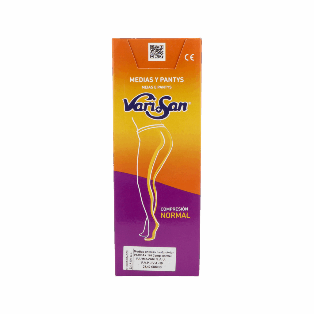 PANTY COMP NORMAL 140 DEN VARISAN TALLA 4 1 UNIDAD COLOR NEGRO