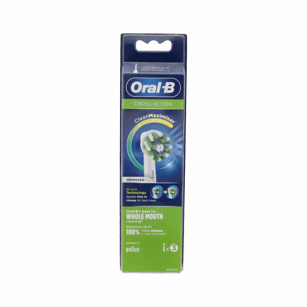 CEPILLO DENTAL ELECTRICO RECAMBIO ORAL-B PRO CROSS ACTION 3 CABEZALES CEPILLO DENTAL ELECTRICO RECAMBIO ORAL-B PRO CROSS ACTION 3 CABEZALES