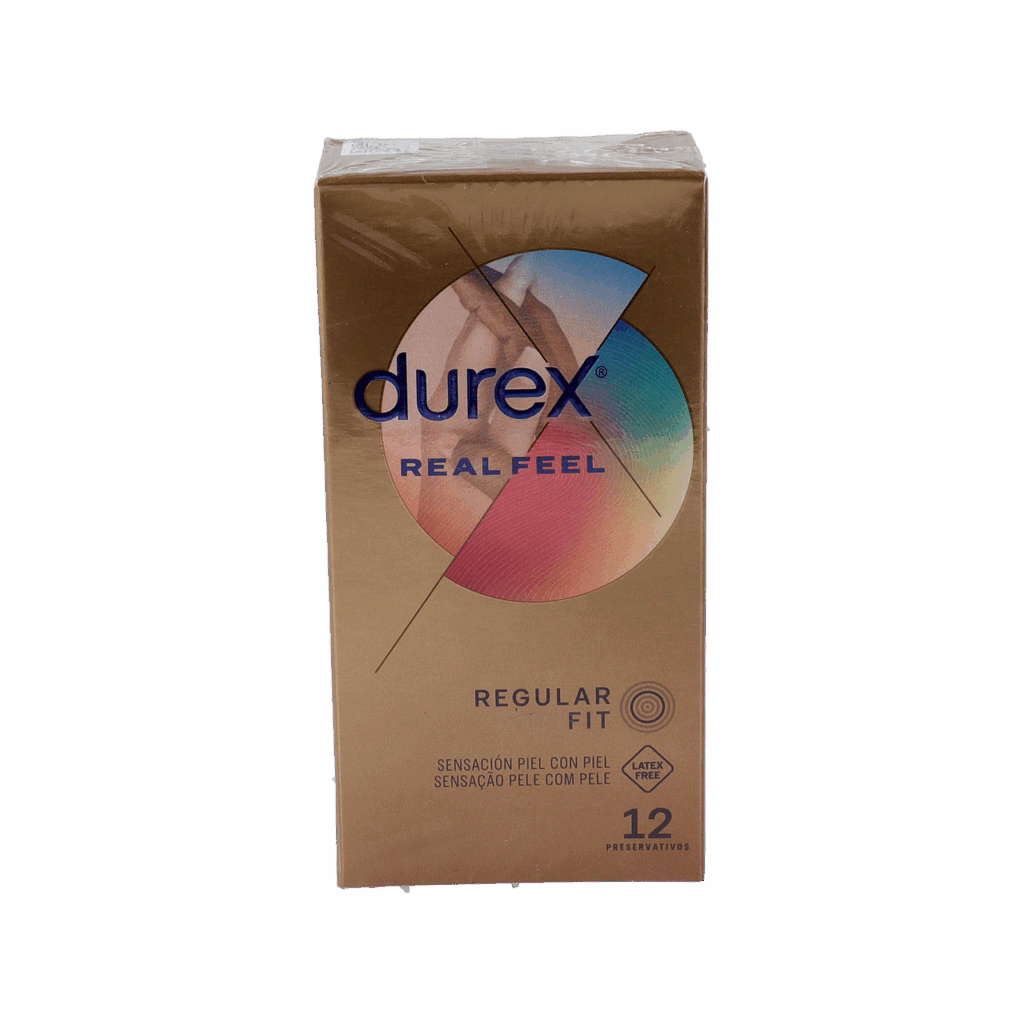 DUREX REAL FEEL PRESERVATIVO SIN LATEX 12 UNIDADES DUREX REAL FEEL PRESERVATIVO SIN LATEX 12 UNIDADES