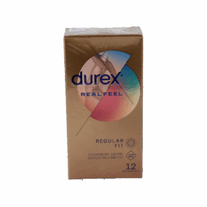 DUREX REAL FEEL PRESERVATIVO SIN LATEX 12 UNIDADES
