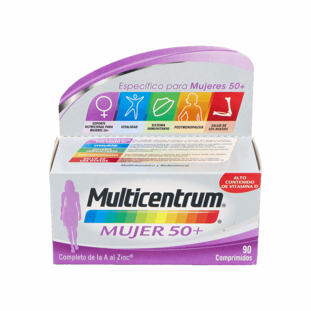 MULTICENTRUM MUJER 50+ 90 COMPRIMIDOS