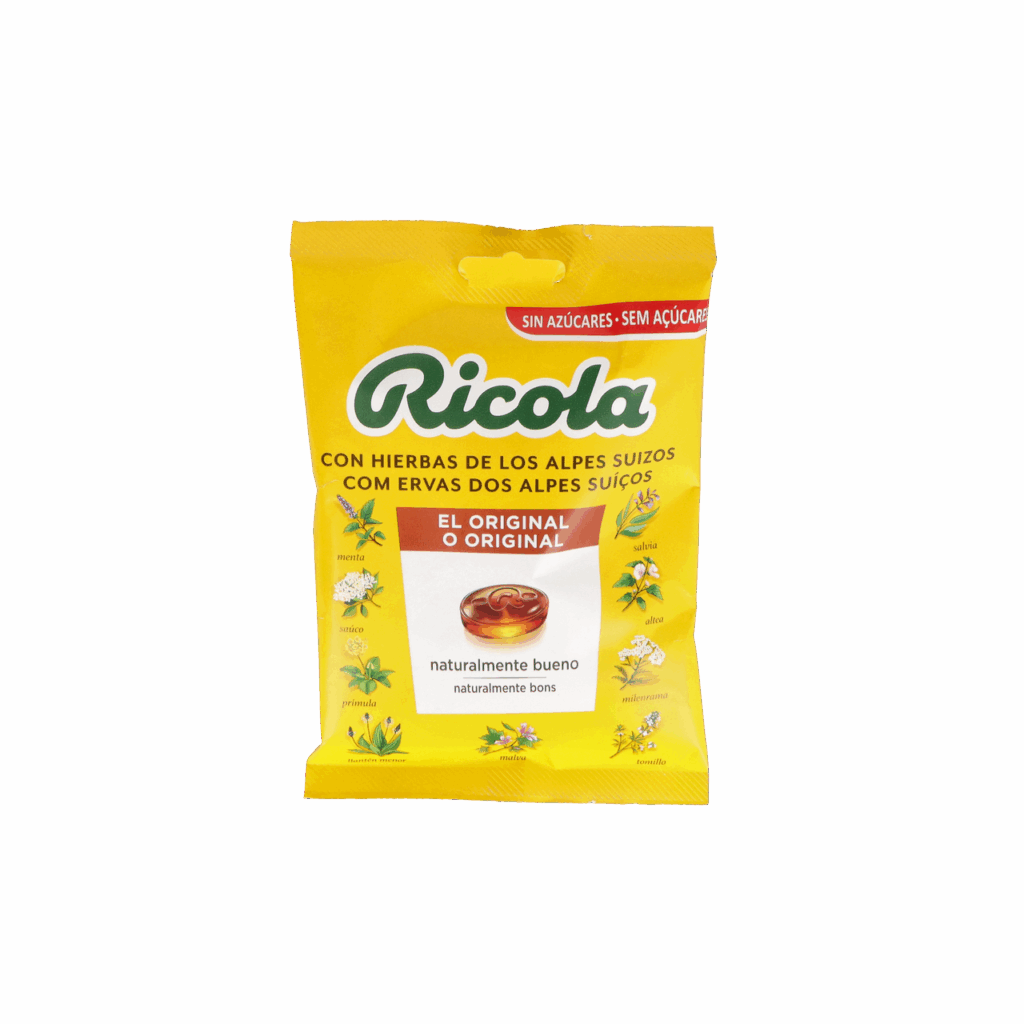 RICOLA CARAMELOS SIN AZUCAR HIERBAS CON STEVIA 1 BOLSA 70 G