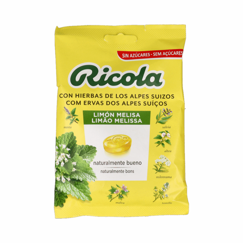 RICOLA CARAMELOS SIN AZUCAR 1 BOLSA 70 G SABOR LIMON RICOLA CARAMELOS SIN AZUCAR 1 BOLSA 70 G SABOR LIMON