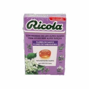 RICOLA CARAMELOS SIN AZUCAR 1 ENVASE 50 G SABOR FLOR DE SAUCO