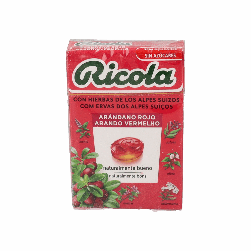 RICOLA CARAMELOS SIN AZUCAR 1 ENVASE 50 G SABOR ARANDANO RICOLA CARAMELOS SIN AZUCAR 1 ENVASE 50 G SABOR ARANDANO