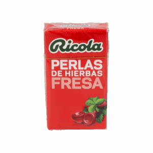 RICOLA PERLAS SIN AZUCAR 1 ENVASES 25 G SABOR FRESA