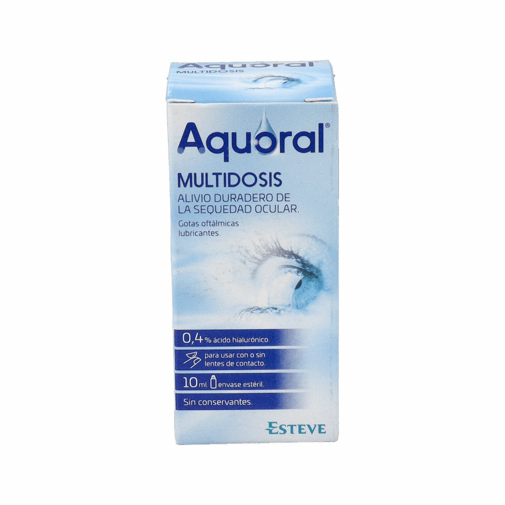 AQUORAL MULTIDOSIS GOTAS OFTALMICAS LUBRICANTES ESTERILES 1 ENVASE 10 ML