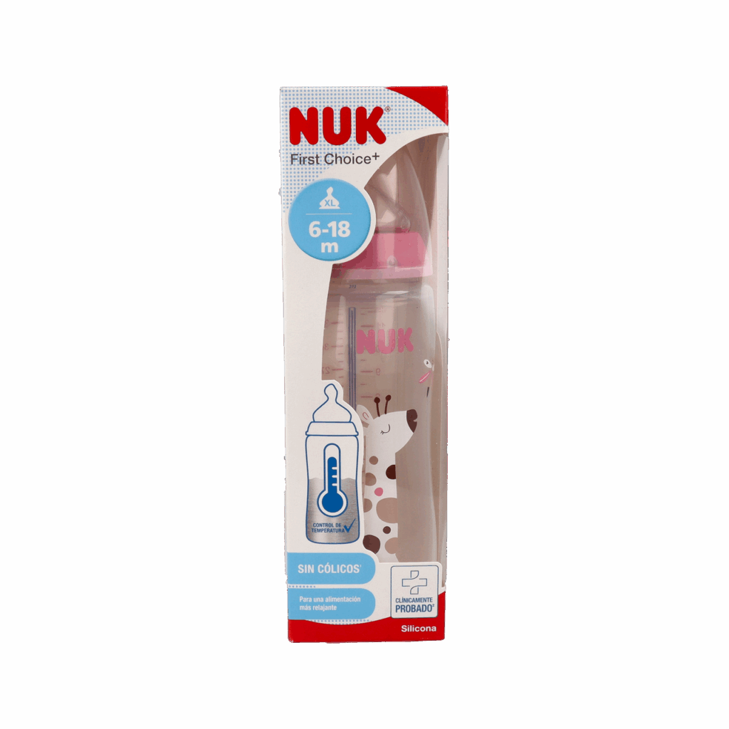 BIBERON FC+ PP SILICONA NUK FIRST CHOICE+ 1 ENVASE TALLLA XL 360 ML