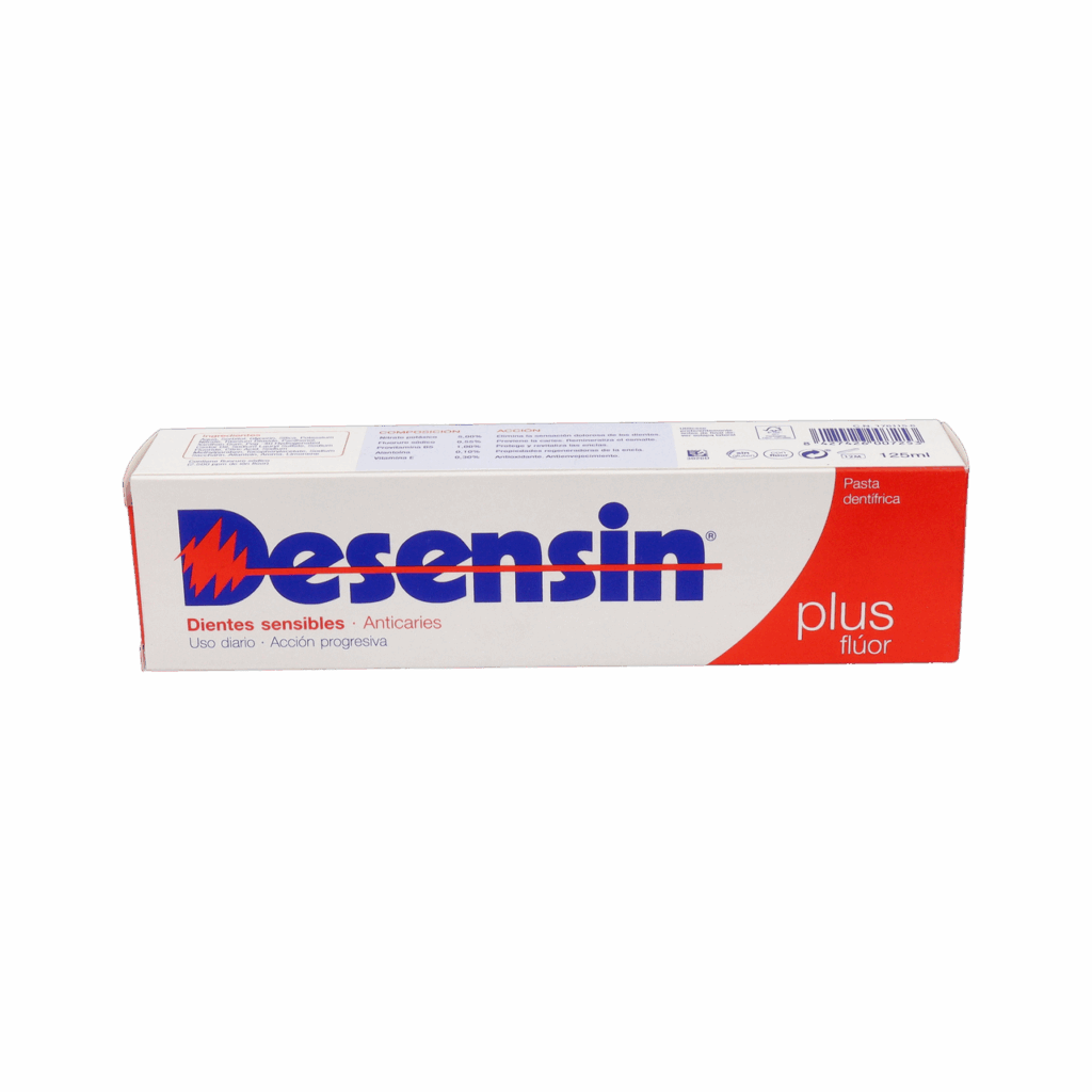 DESENSIN PLUS FLUOR PASTA DENTIFRICA 1 ENVASE 125 ML DESENSIN PLUS FLUOR PASTA DENTIFRICA 1 ENVASE 125 ML