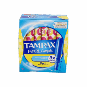 TAMPAX COMPAK PEARL TAMPON 100%ALGODON 16 UNIDADES REGULAR