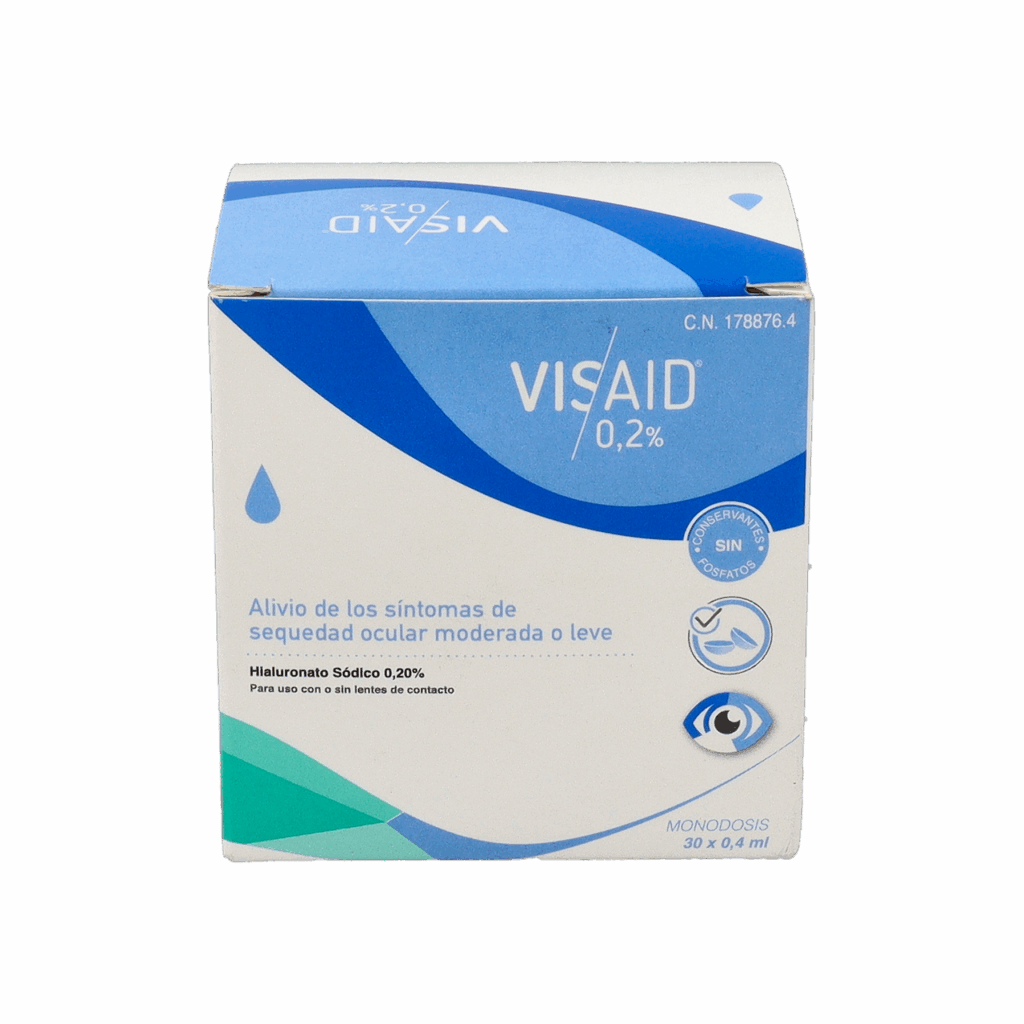 VISAID 0.2% GOTAS OCULARES ESTERIL 30 MONODOSIS 0,4 ML