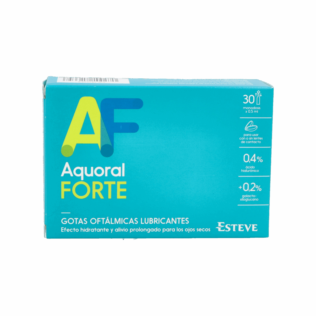 AQUORAL FORTE GOTAS OFTALMICAS LUBRICANTES ESTERILES 30 MONODOSIS 0,5 ML