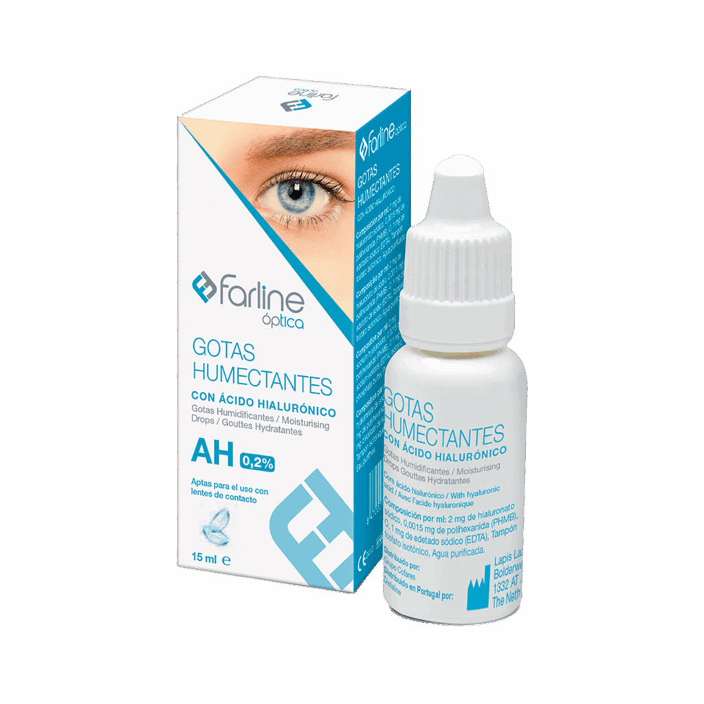 FARLINE OPTICA GOTAS HUMECTANTES AH 0.2% GOTAS OFTALMICAS ESTERILES 1 ENVASE 15 ML