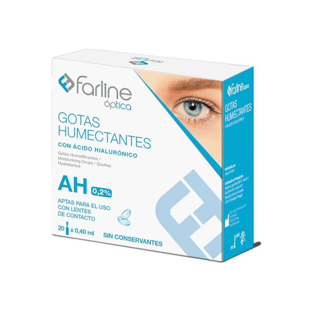 FARLINE OPTICA GOTAS HUMECTANTES AH 0.2% GOTAS OFTALMICAS ESTERILES 20 MONODOSIS 0,4 ML