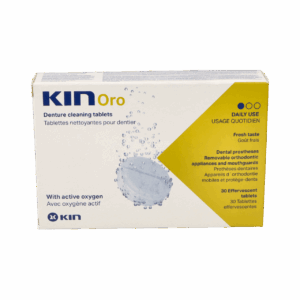KIN ORO TABLETAS LIMPIADORAS LIMPIEZA PROTESIS DENTAL 30 TABLETAS