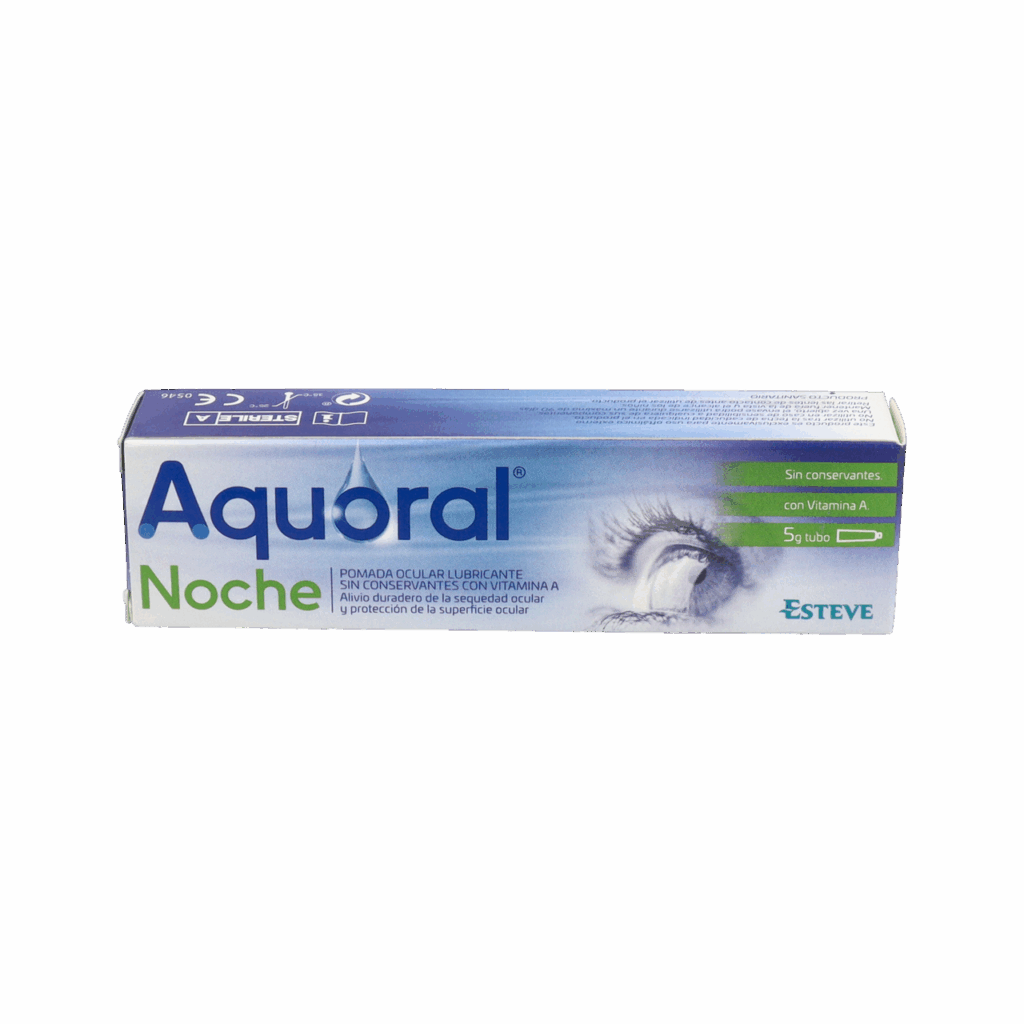 AQUORAL NOCHE POMADA OCULAR LUBRICANTE ESTERIL 1 TUBO 5 G