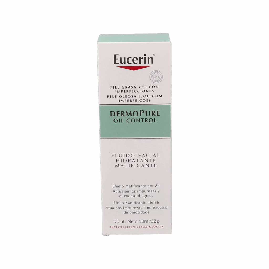 EUCERIN DERMOPURE OIL CONTROL FLUIDO FACIAL HIDRATANTE MATIFICANTE 1 ENVASE 50 ML EUCERIN DERMOPURE OIL CONTROL FLUIDO FACIAL HIDRATANTE MATIFICANTE 1 ENVASE 50 ML