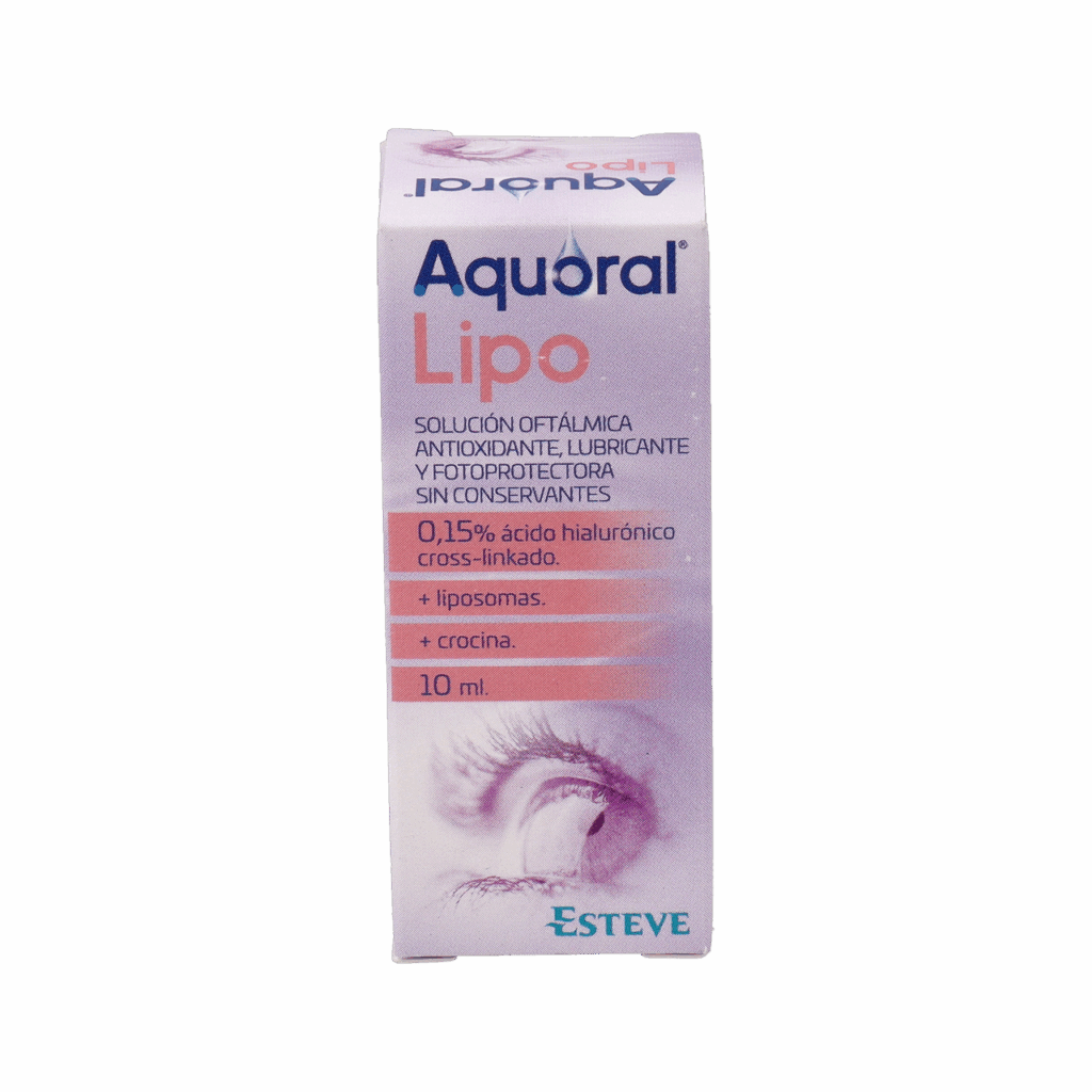 AQUORAL LIPO SOLUCION OFTALMICA LUBRICANTE ANTIOXIDANTE ESTERIL 1 FRASCO 10 ML