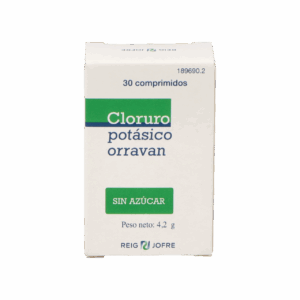 CLORURO POTASICO ORRAVAN 30 COMPRIMIDOS