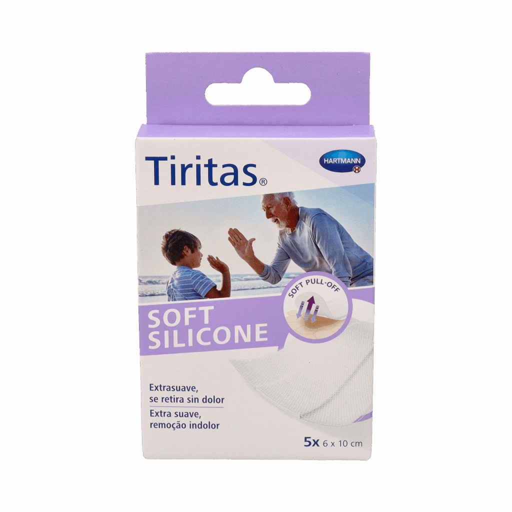 TIRITAS SOFT SILICONE APOSITO ADHESIVO 5 U 6 X 10 CM TIRITAS SOFT SILICONE APOSITO ADHESIVO 5 U 6 X 10 CM