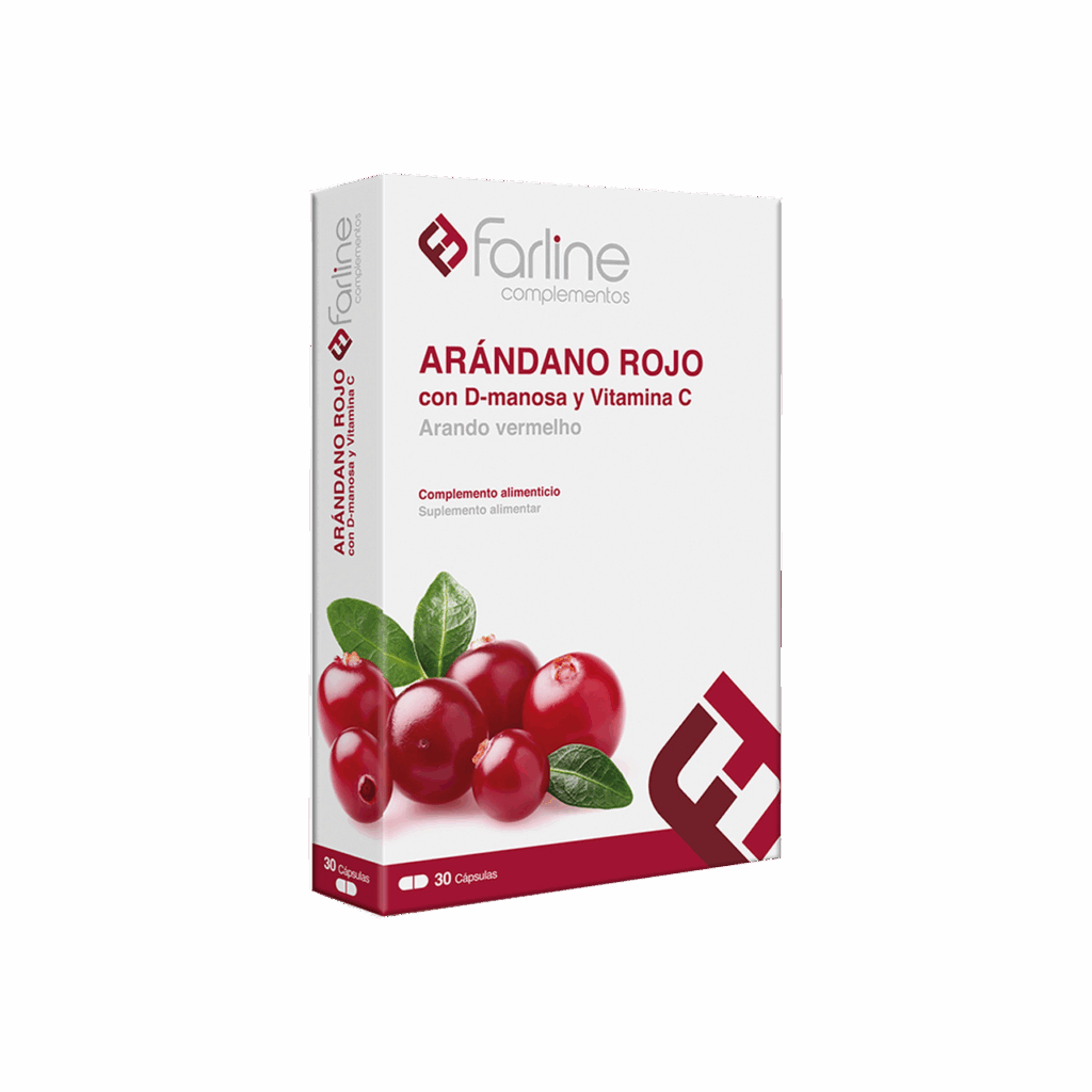 FARLINE COMPLEMENTOS ARANDANO ROJO + VITAMINA C + D-MANOSA 30 CAPSULAS