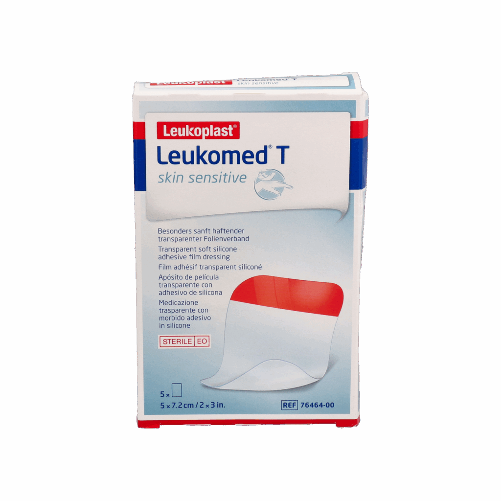 APOSITO ESTERIL ADHESIVO LEUKOMED T SKIN SENSITIVE 5 UNIDADES 7,2 X 5 CM APOSITO ESTERIL ADHESIVO LEUKOMED T SKIN SENSITIVE 5 UNIDADES 7,2 X 5 CM