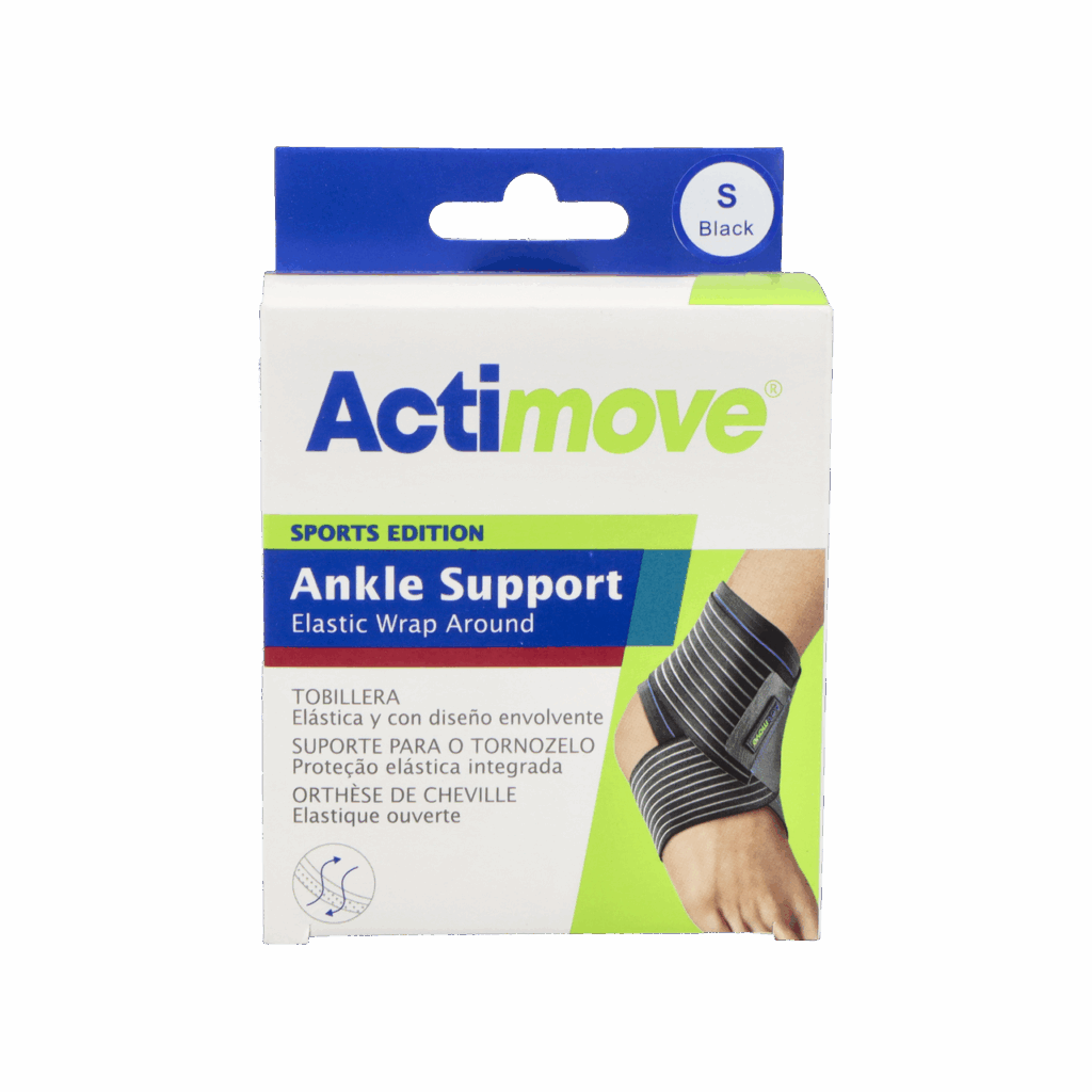 TOBILLERA ELASTICA ACTIMOVE SPORT EDITION CINCHA ESTABILIZADORA 1 UNIDAD TALLA S TOBILLERA ELASTICA ACTIMOVE SPORT EDITION CINCHA ESTABILIZADORA 1 UNIDAD TALLA S